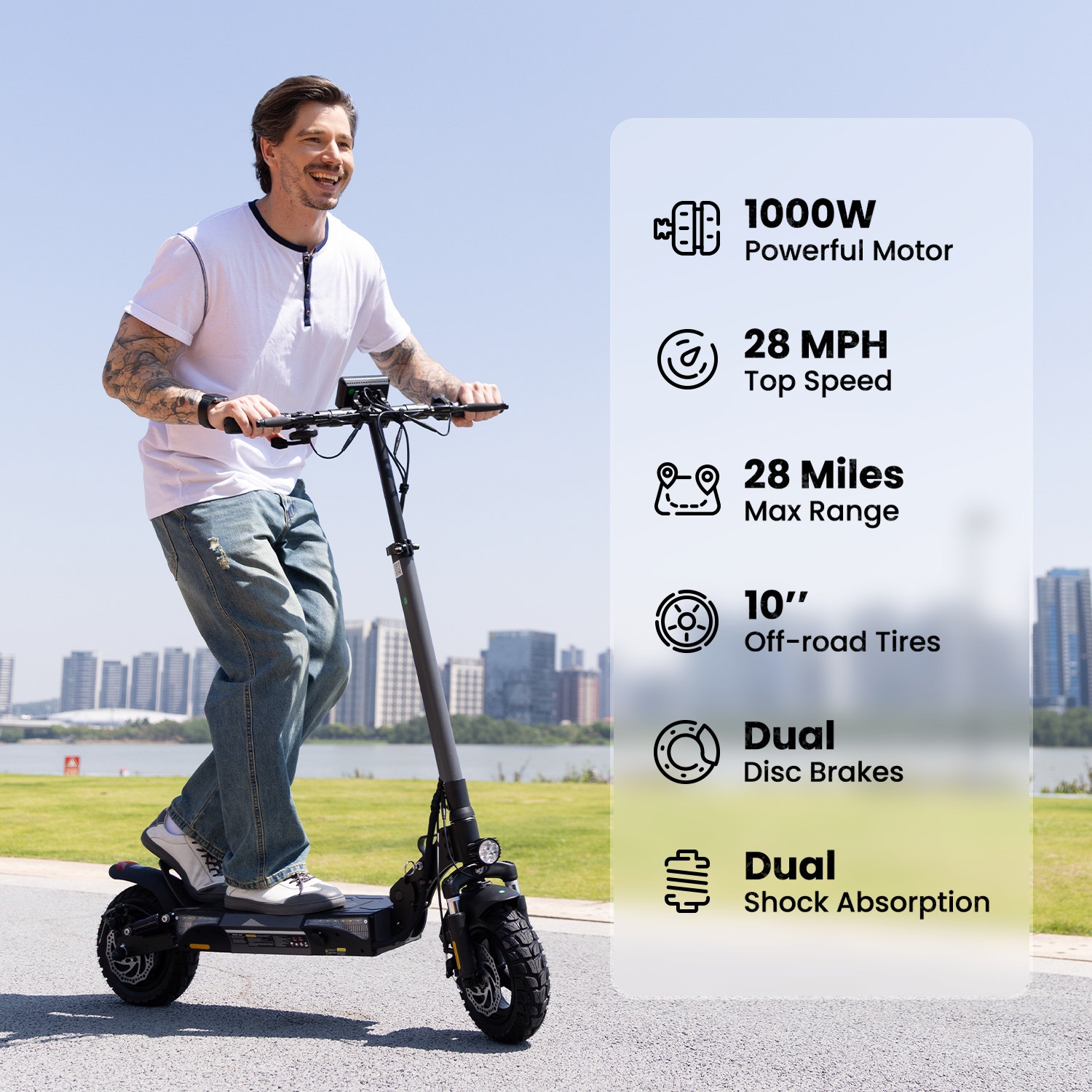 X9 Off-Road Electric Scooter Adults 1000W Motor