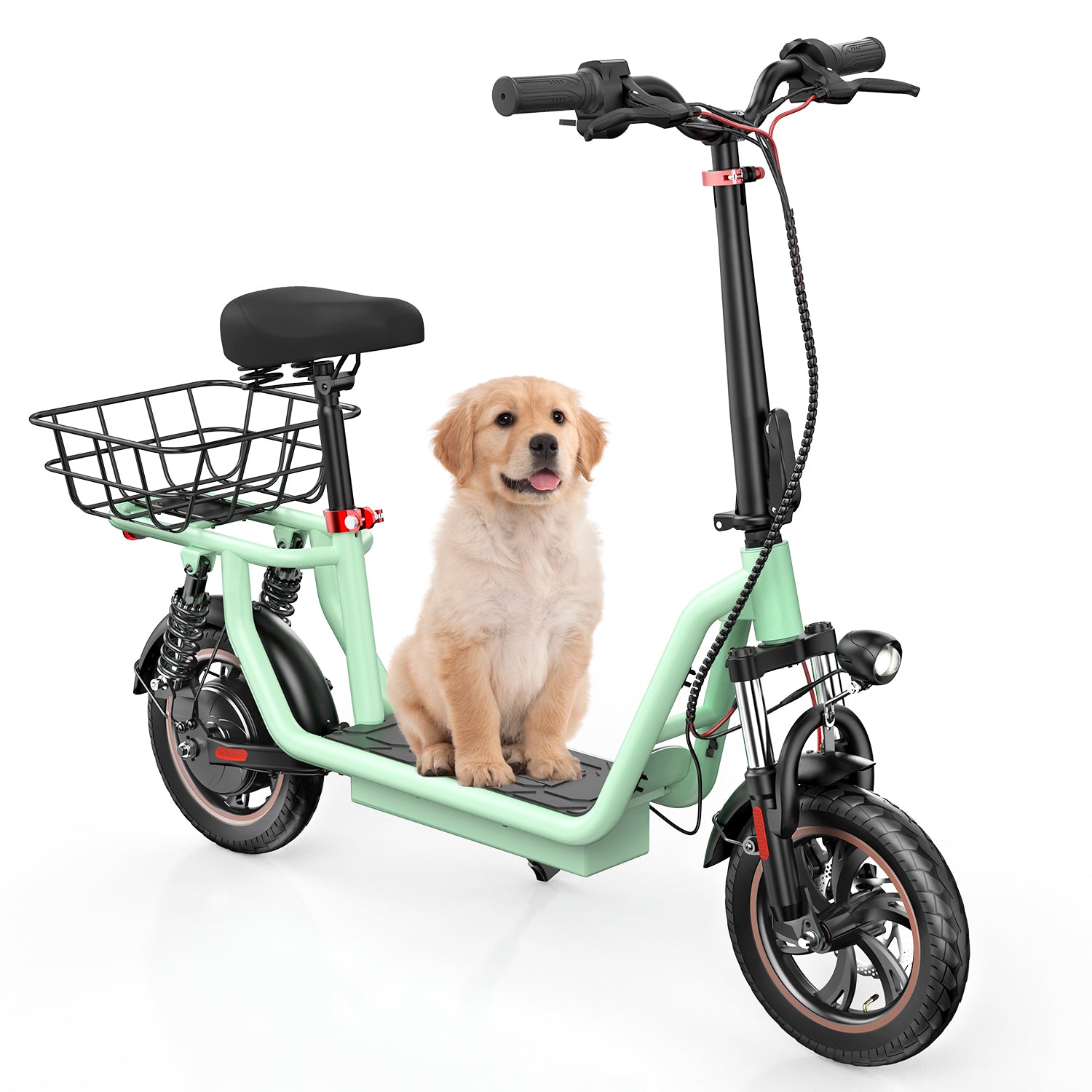 iScooter i12 500W Electric Scooter With Seat & Carry Basket