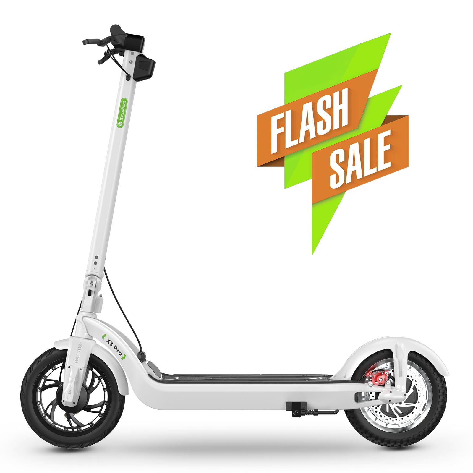 X3Pro 1200W Commuting Electric Scooter,12-inch Fat Tire,Maximum Load 400lbs