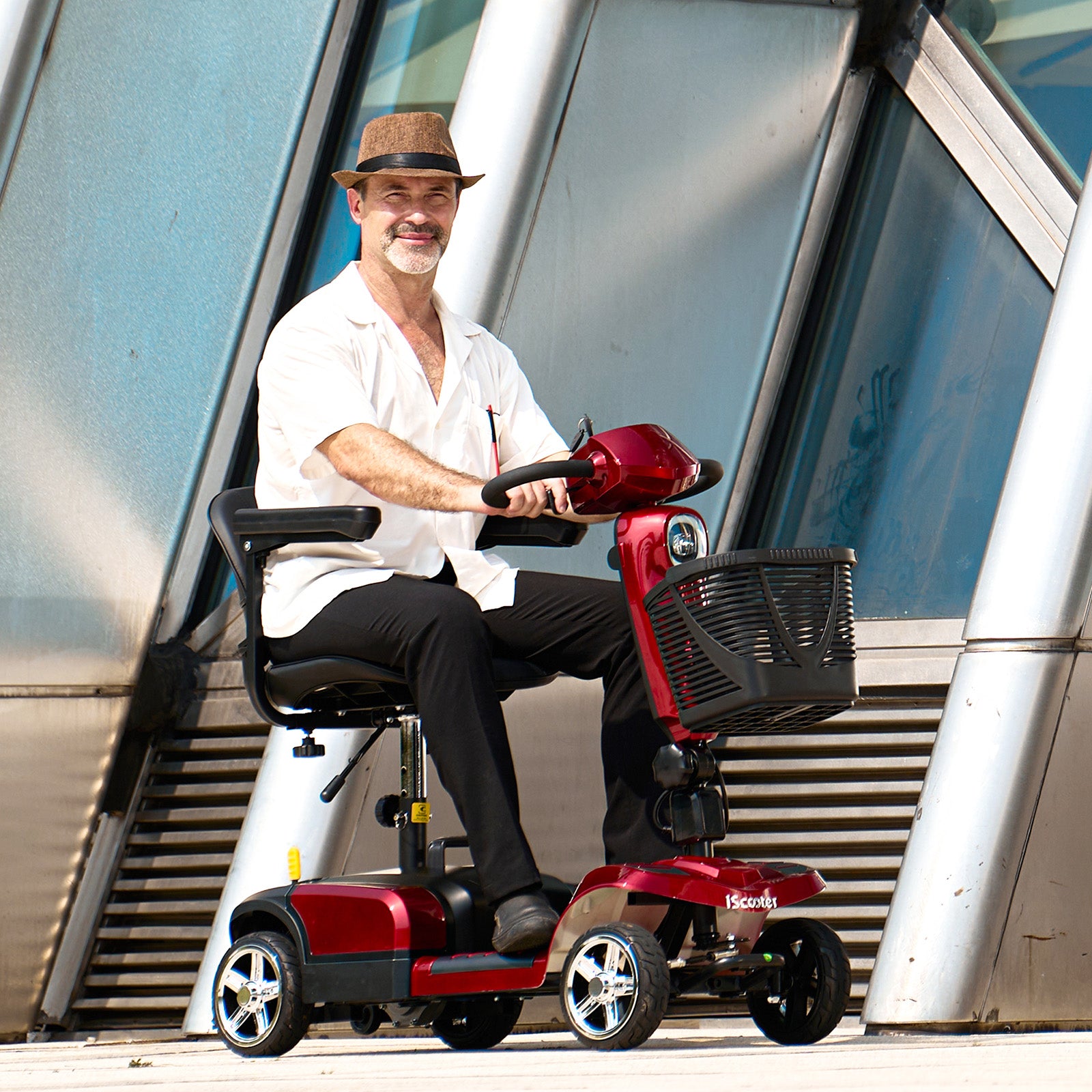 iScooter X03 4 Wheel Mobility Scooter with LED Headlight