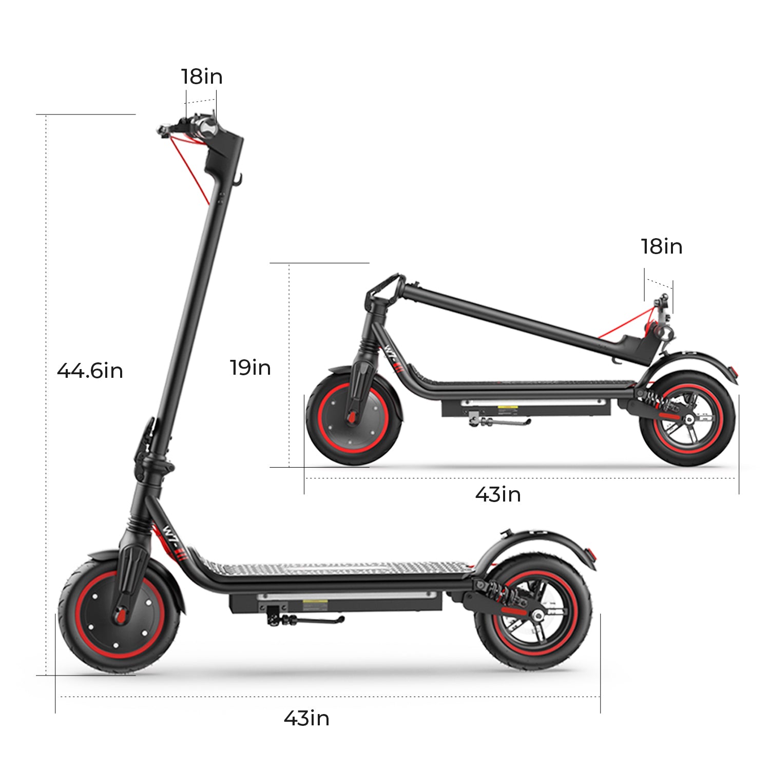 W7 350W Commuting Electric Scooter for Adults