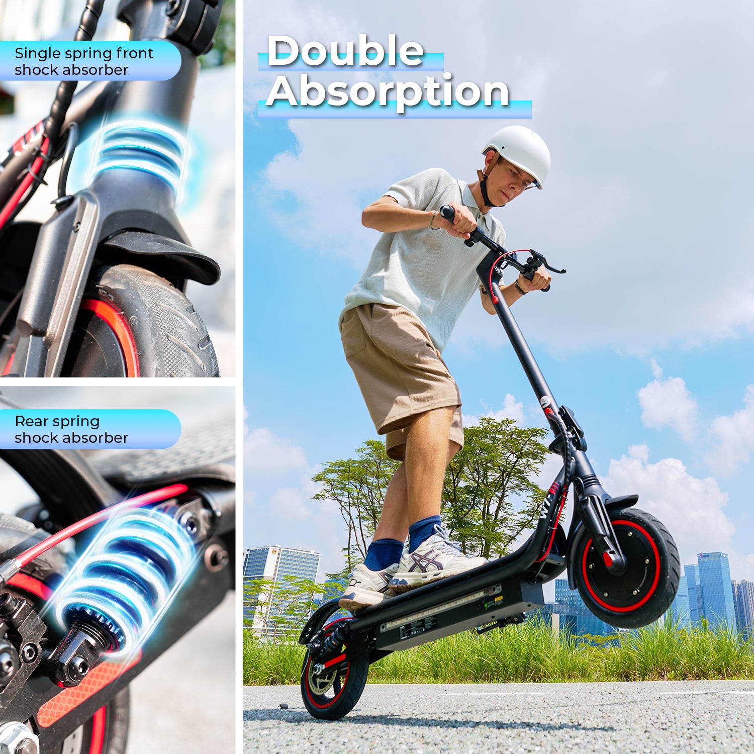 W7 350W Commuting Electric Scooter for Adults