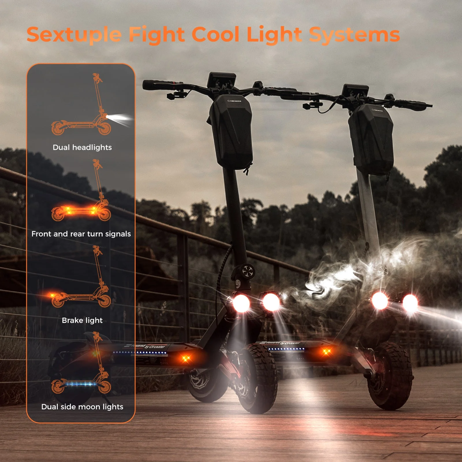 R3 Pro 1600W Dual Motors Off Road Electric Scooter