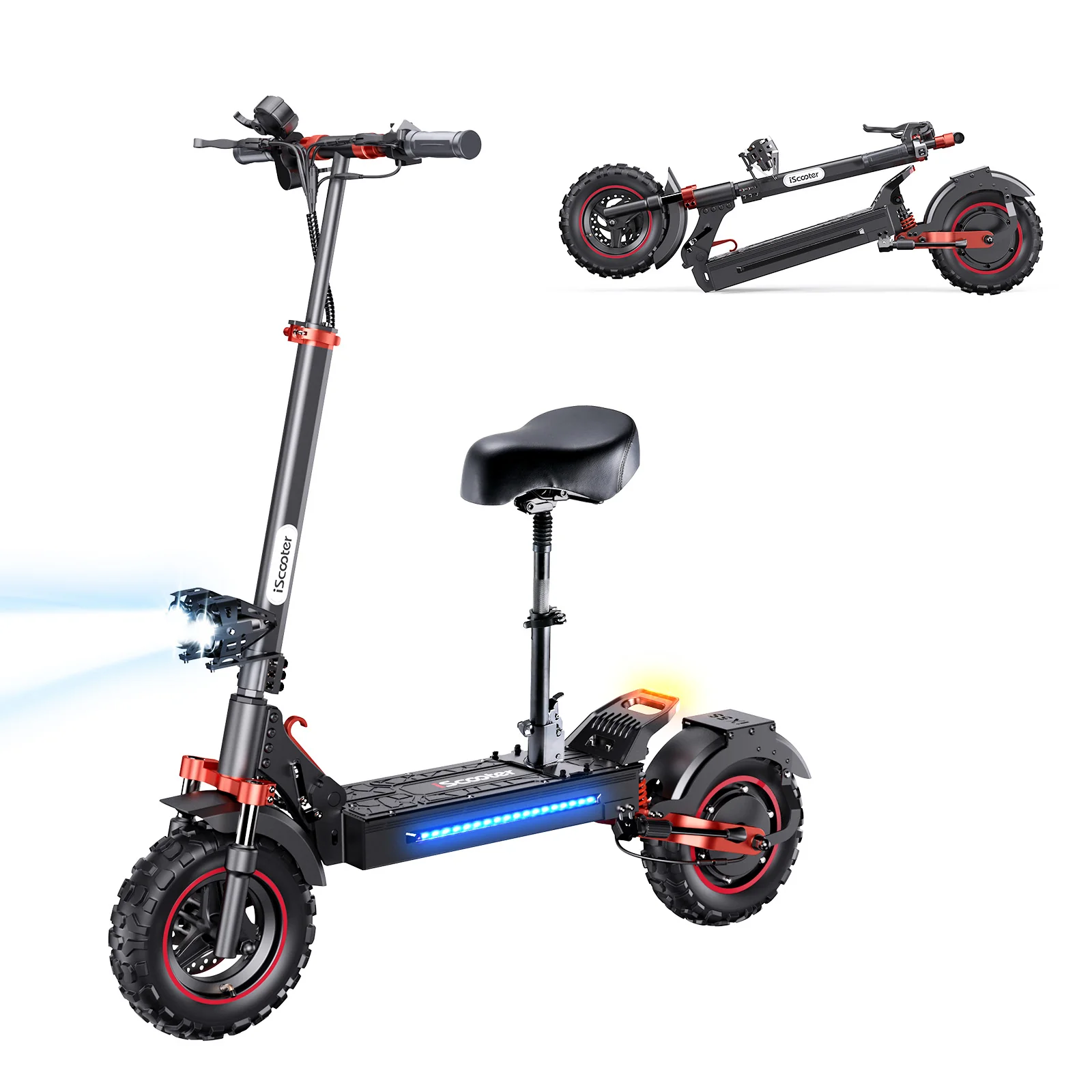 iScooter iX5S 1000W Electric Scooter 11" Off-Road Tires