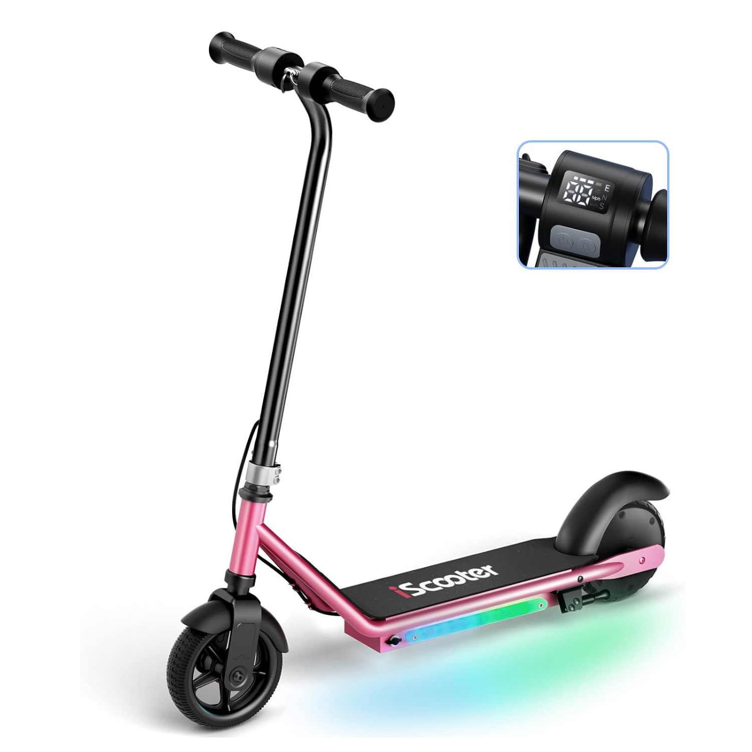 iScooter iK3 Electric Scooter, 150W Motor, LED Display for Kids Ages 6-14