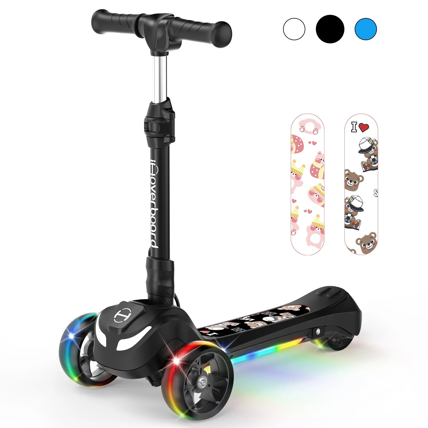 B1 3-Wheel Folding Kids Scooter LED Lighted PU Wheels