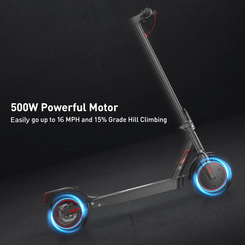 iScooter i9s Scooter Eléctrico 500W 10Ah Negro