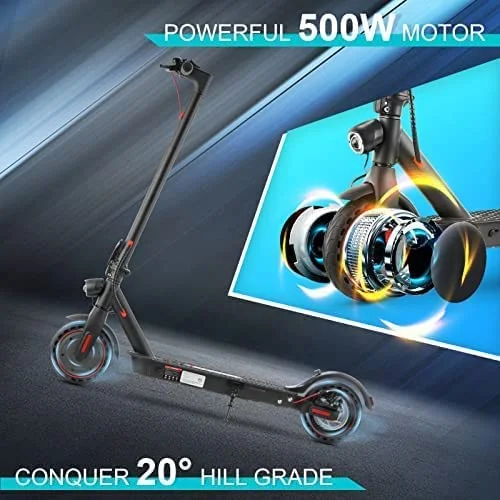 Refurbished Max Upgraded 500W Electric Scooter for Adults