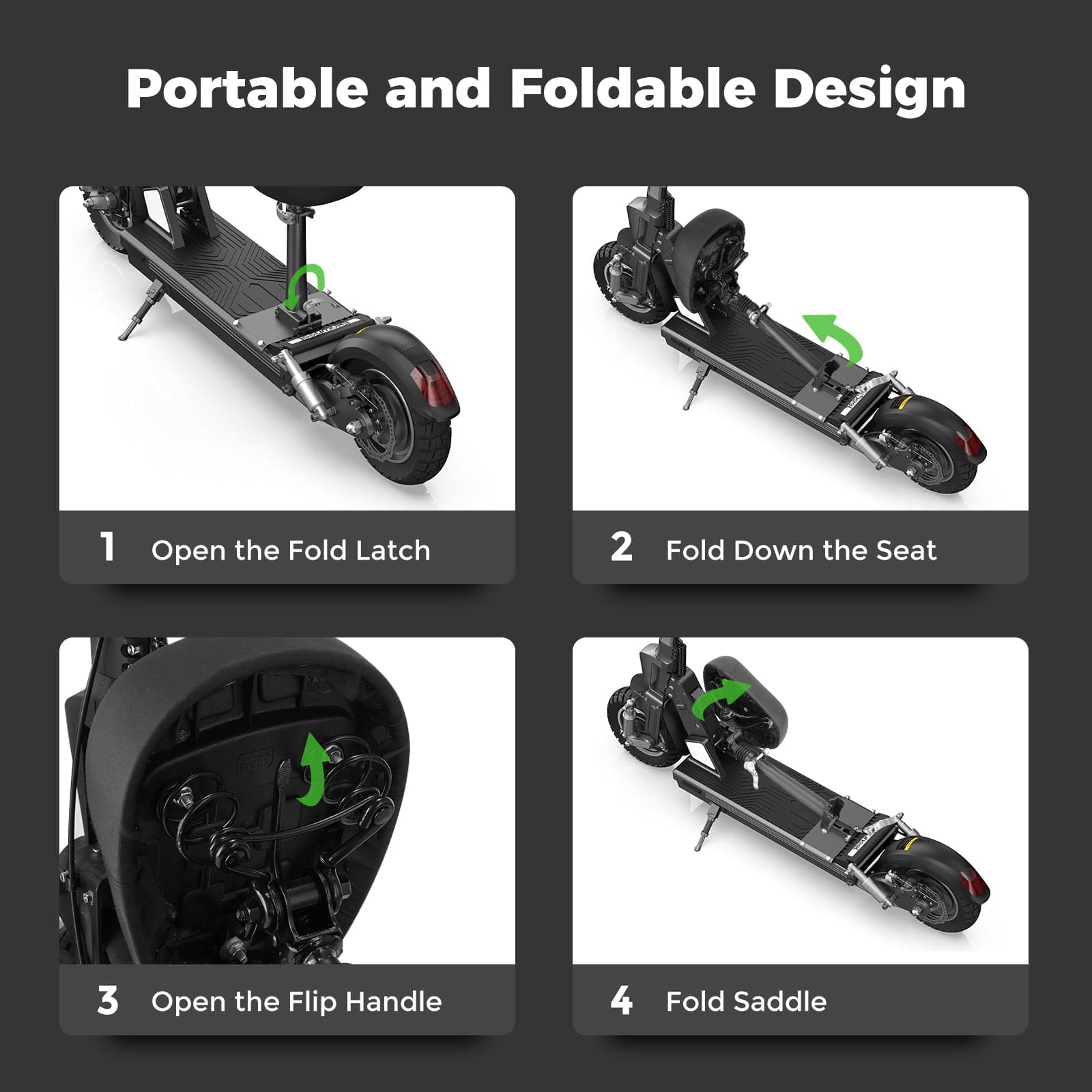 iScooter® X1S Electric Scooter Off Road,800W,With Seat